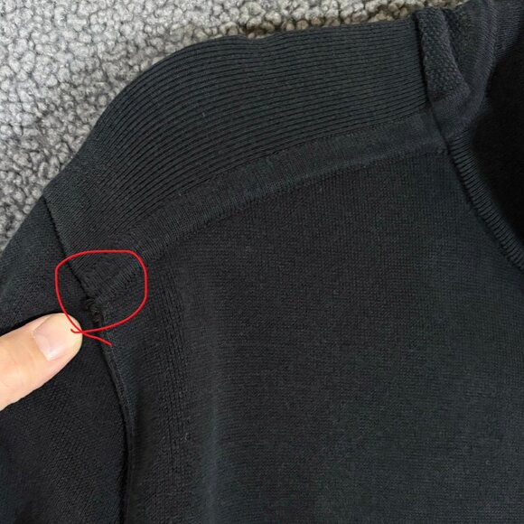 Zegna Sport Full Zip Cotton Blend Stretch Sweater - Men's Size XL - Dark Blue - Picture 4 of 10